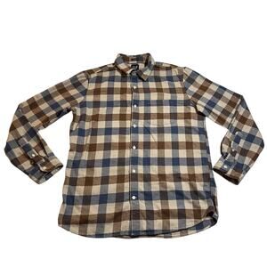 Gap Men's Plaid Flannel Standard Fit Button Up Shirt Size M Casual Hipster Cabin